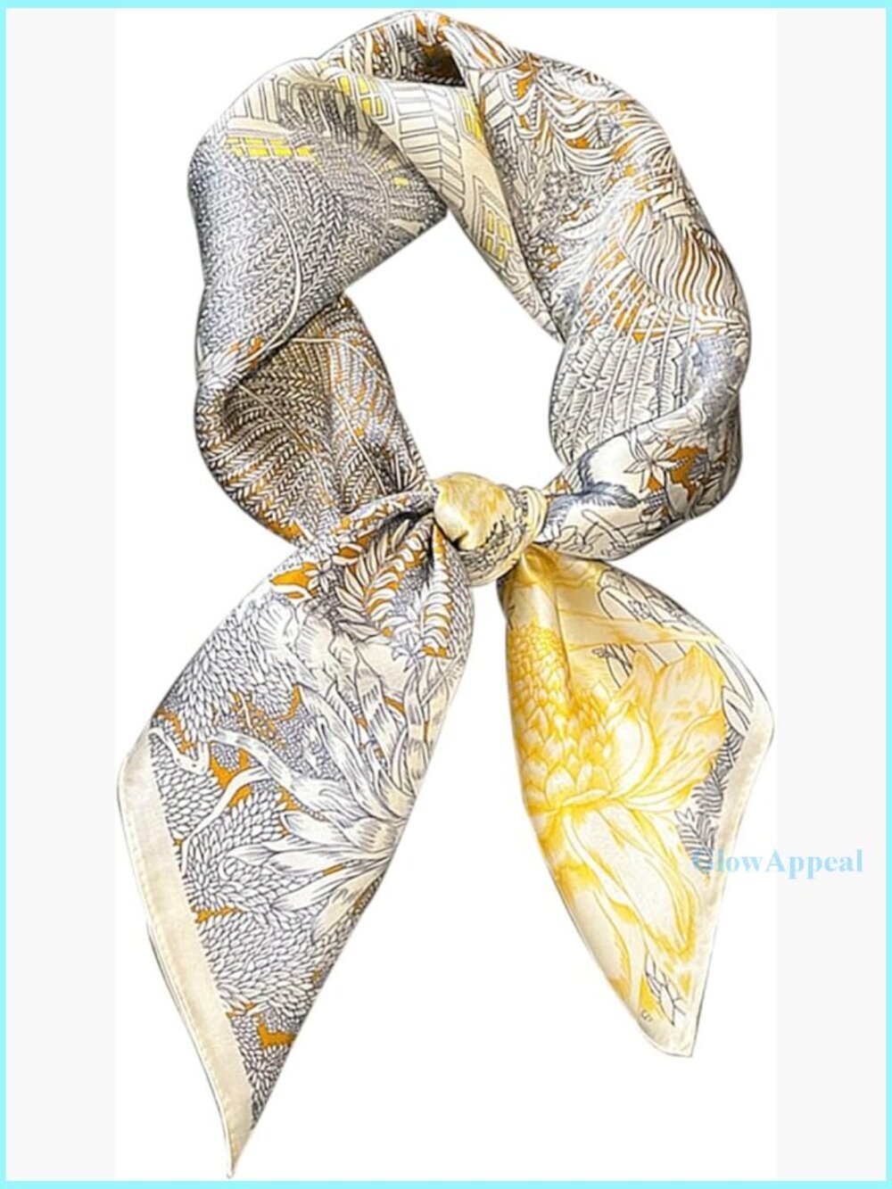 Large Satin Silk Scarf Wrap Headband Multi-Purpose Fashion Accessory
